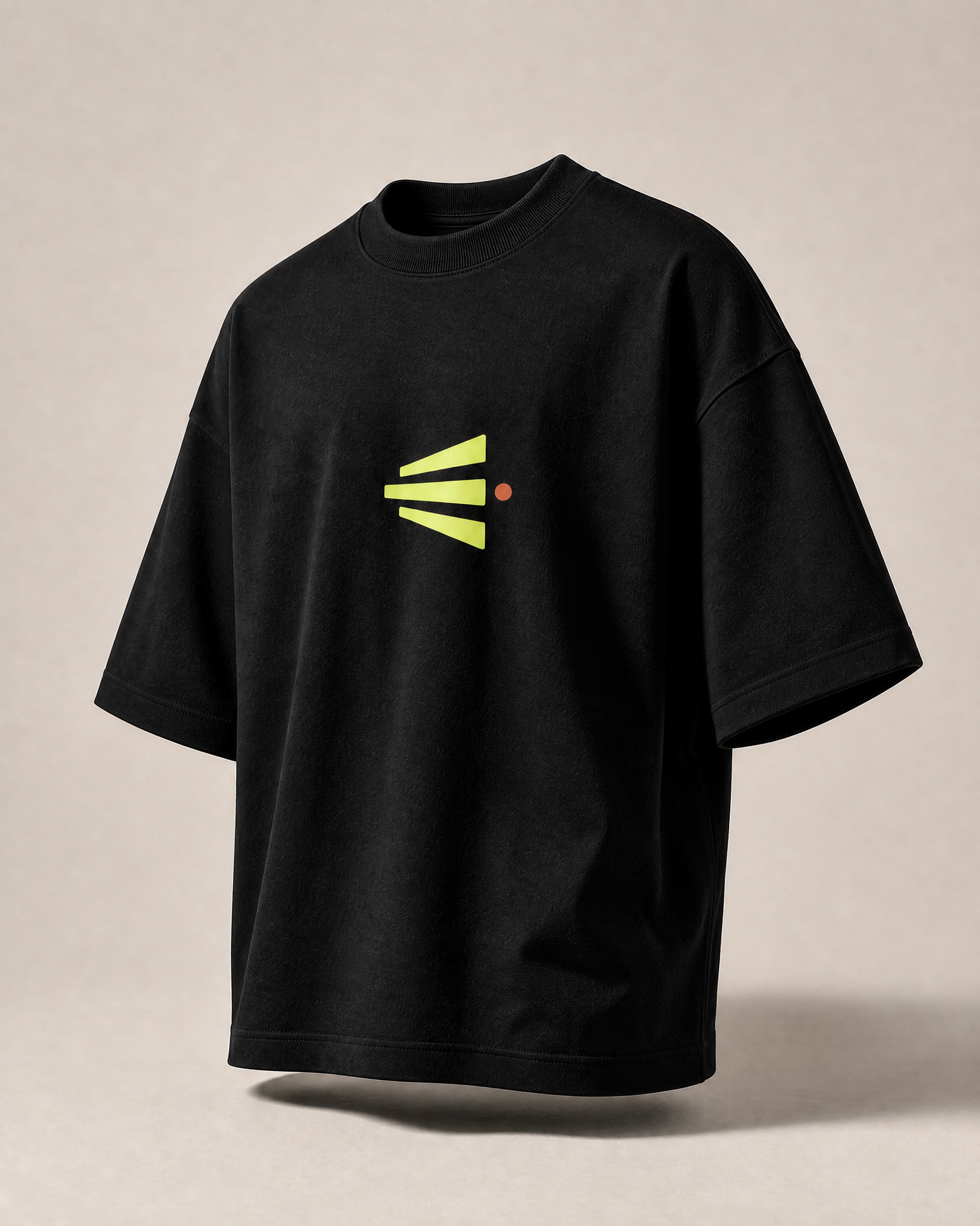 Signal Tee round-neck streetwear garment mockup
